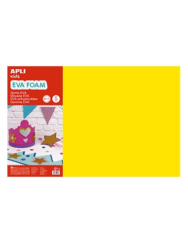 Placa de Cor Musgami 40x60cm 2mm Amarelo 5Fls