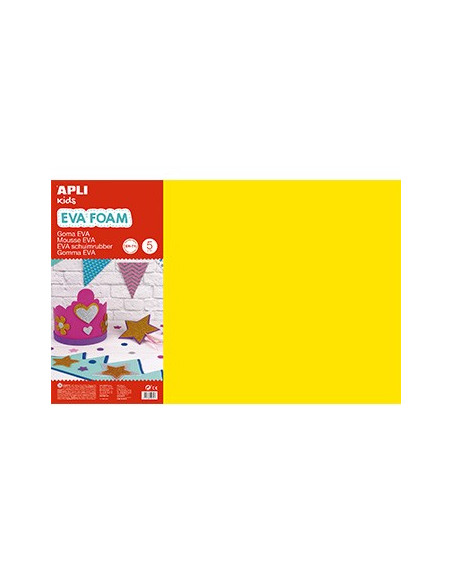 Placa de Cor Musgami 40x60cm 2mm Amarelo 5Fls
