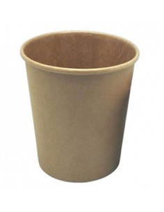 Caixa Alimentar Cartão Kraft Redonda 920ml 25un