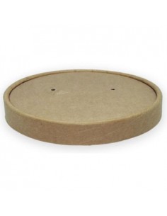 Tampa Ø11,5cm Caixa Alimentar Cartão Kraft Redonda 25un