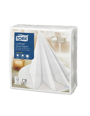 Guardanapos 39x39cm TORK Linstyle Branco 1Fls 50un