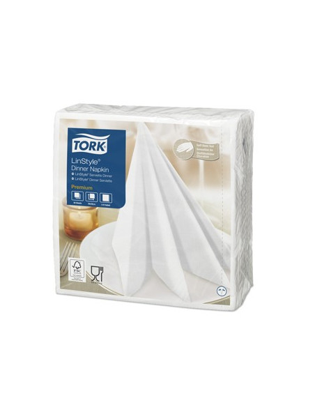 Guardanapos 39x39cm TORK Linstyle Branco 1Fls 50un