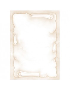 Papel Temático Pergaminho A4 90g 20 Folhas