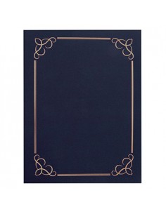 Capa para Certificados / Diplomas 245x316mm 300gr Azul 5un