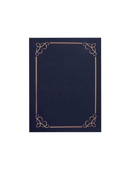 Capa para Certificados / Diplomas 245x316mm 300gr Azul 5un
