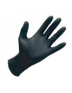 Luvas Nitrilo s/Pó Preto Tamanho S Pack 100un