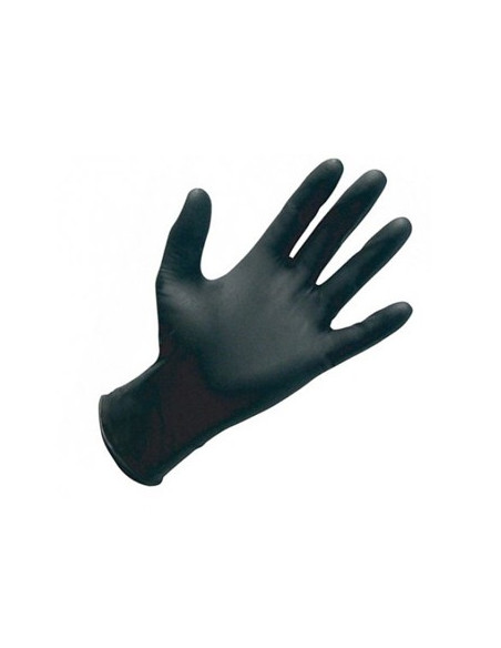 Luvas Nitrilo s/Pó Preto Tamanho S Pack 100un