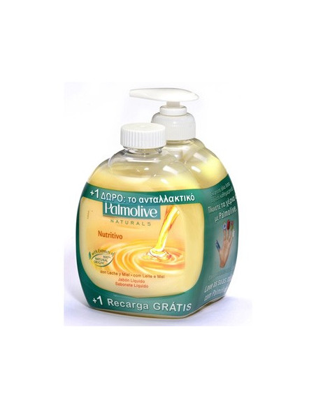 Sabonete Líquido Mãos PALMOLIVE Leite e Mel 300ml+Recarga