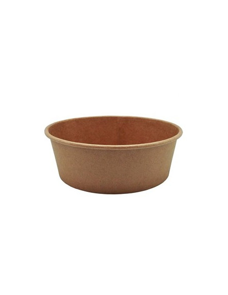 Saladeira Cartão Redondo Ø185mm Cor Kraft 1100ml 50un