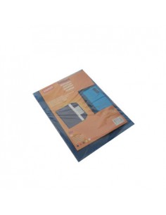 Envelope A5 Pvc Translucido com Visor - Azul Pk10