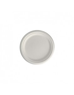 Pratos Cana de Açucar Cor Natural Redondos 15cm 50un