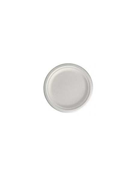 Pratos Cana de Açucar Cor Natural Redondos 15cm 50un