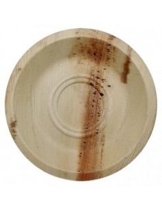 Pratos Folha de Palma Redondos 20cm 25un