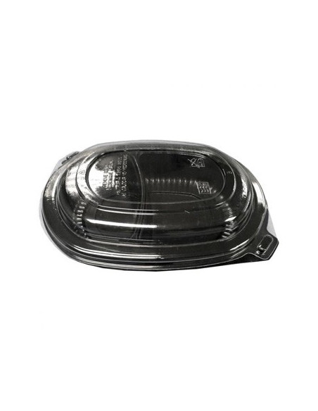 Caixa Alimentar PP Microondas C/Tampa Retang Preto 800ml 60u