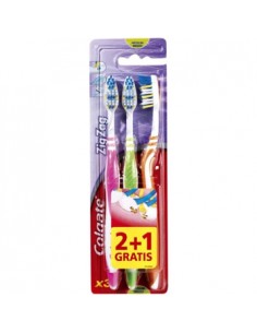 Escova de Dentes COLGATE Zig Zag Media 2+1un