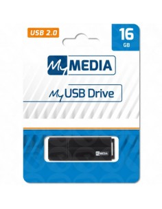Pen Drive 16GB MYMEDIA USB 2.0 Preto