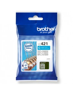 Tinteiro Brother LC421C Azul 200 Pág.