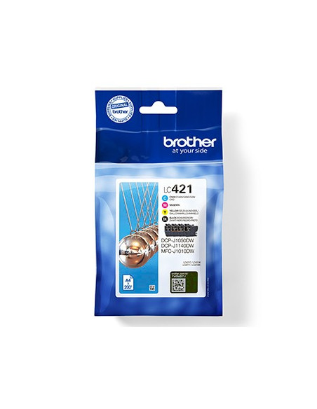 Pack Tinteiros Brother LC421VAL 4 Cores 200 Pág.