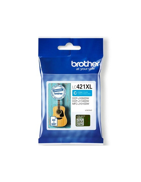 Tinteiro Brother LC421XLC Azul 500 Pág.