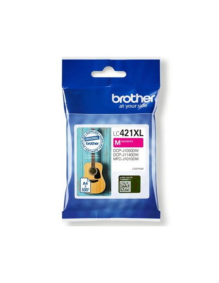 Tinteiro Brother LC421XLM Magenta 500 Pág.