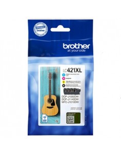 Pack Tinteiros Brother LC421XLVAL 4 Cores 500 Pág.