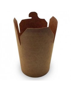 Caixa Cartolina 9,8x8,2x7cm Kraft para Menu 500ml 50un