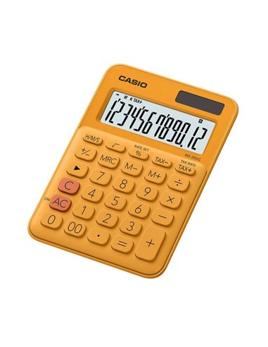 Calculadora de Secretaria Casio MS20UCRG Laranja 12 Digitos