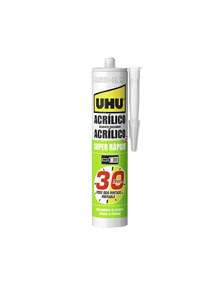 Silicone Isolamento e Fissuras Acrílico Branco UHU 280ml
