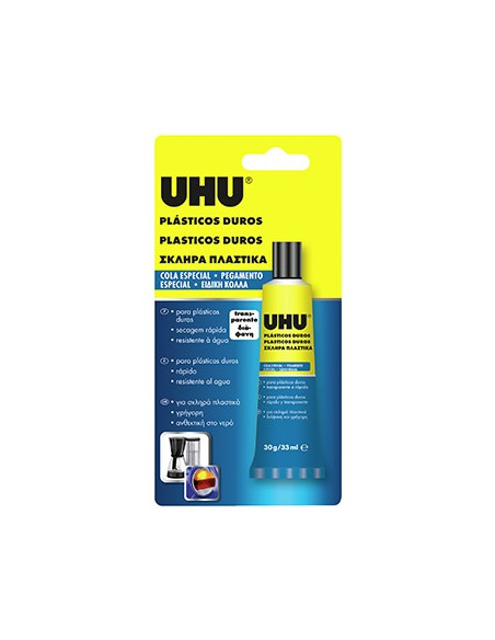 Cola Plásticos Duros UHU 30g/33ml