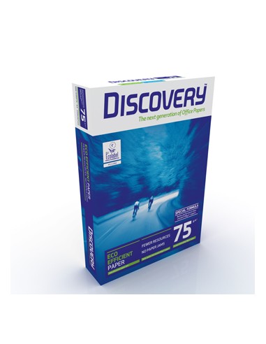 Papel Fotocopia A4 075gr Discovery 5x500Folhas