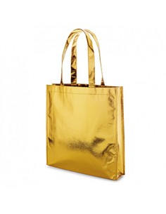 Saco Non-Woven Dourado Laminado 34x35x8cm