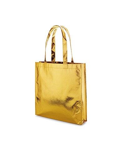 Saco Non-Woven Dourado Laminado 34x35x8cm