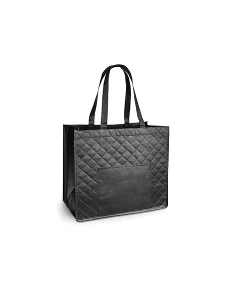 Saco Non-Woven Preto Laminado 38x33x20cm