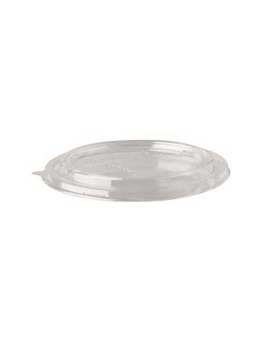 Tampa Saladeira Redonda PLA Transparente Ø15cm 50un