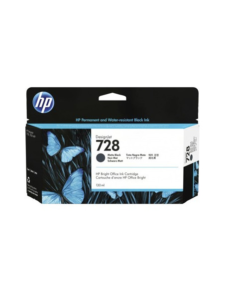 Tinteiro HP 728 Preto Matte 3WX25A 130ml