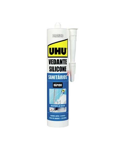 Silicone Sanitários e Cozinhas Branco UHU 280ml