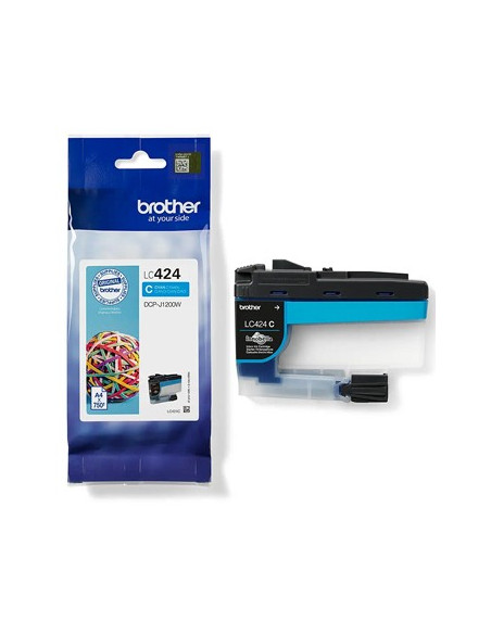 Tinteiro Brother LC424C Azul 750 Pág.