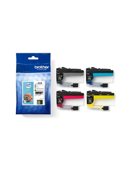 Pack Tinteiros Brother LC424VAL 4 Cores 750 Pág.
