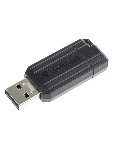 Pen Drive 16GB VERBATIM PINSTRIPE USB 2.0 Preto