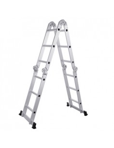 Escadote Alumínio 12 Degraus Multiusos Dobrável 7 em 1