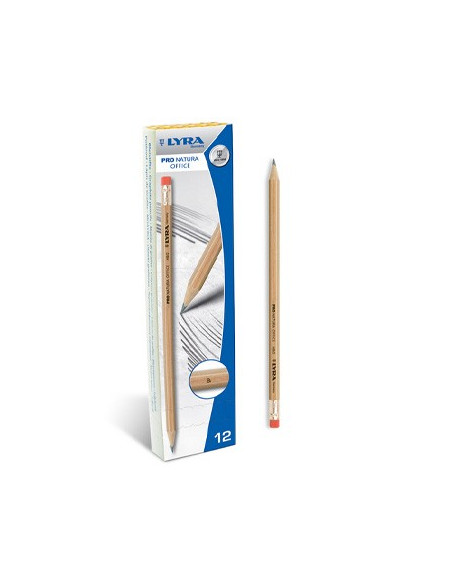 Lapis Carvao Nº1-B Lyra Pro Natura Office Cx 12un