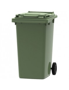 Contentor Polietileno 2 Rodas c/Tampa 240 Litros Verde