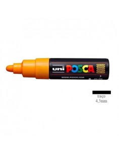Marcador Uniball Posca PC-7M 4,5mm Amarelo Brilhante 1un