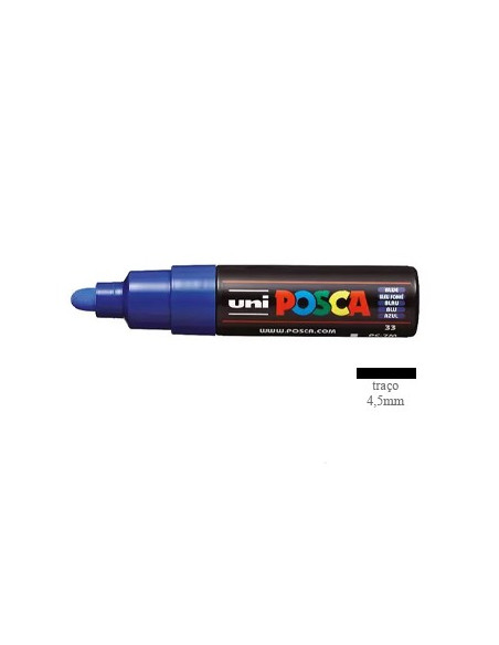 Marcador Uniball Posca PC-7M 4,5mm Azul 1un