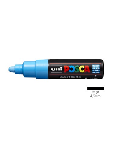 Marcador Uniball Posca PC-7M 4,5mm Azul Claro 1un