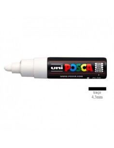Marcador Uniball Posca PC-7M 4,5mm Branco 1un