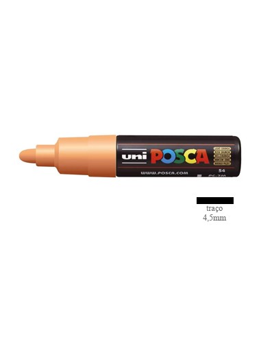 Marcador Uniball Posca PC-7M 4,5mm Laranja Claro 1un