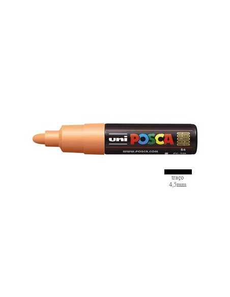 Marcador Uniball Posca PC-7M 4,5mm Laranja Claro 1un