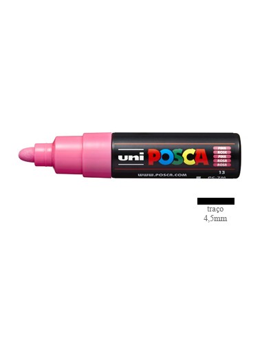 Marcador Uniball Posca PC-7M 4,5mm Rosa 1un