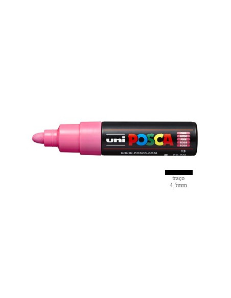 Marcador Uniball Posca PC-7M 4,5mm Rosa 1un